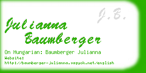 julianna baumberger business card